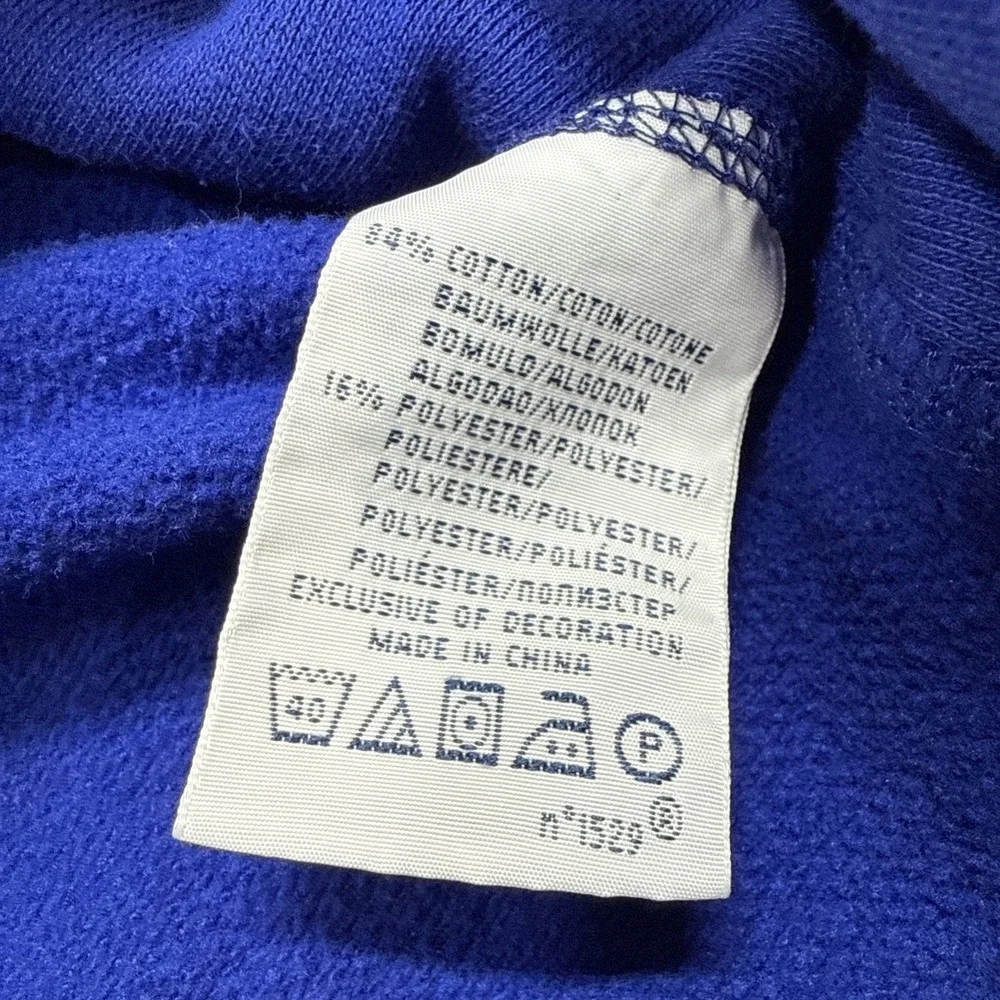 Polo Ralph Lauren Hoodie Mens L Blue Big Pony Embroidered Logo Full Zip Hooded